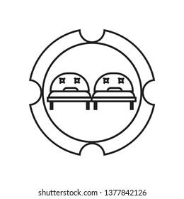 chair icon isolated on white background, vector illustration