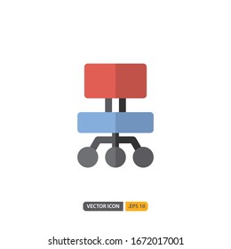 chair icon isolated on white background. for your web site design, logo, app, UI. Vector graphics illustration and editable stroke. EPS 10.