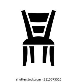 Chair icon isolated on white background
