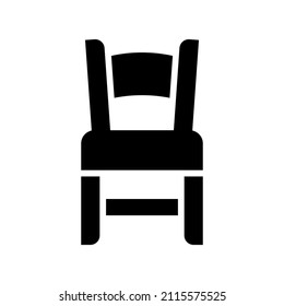 Chair icon isolated on white background