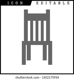 Chair icon isolated sign symbol vector illustration - vector 