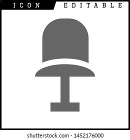 Chair icon isolated sign symbol vector illustration - vector 