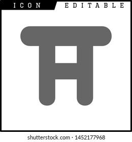 Chair icon isolated sign symbol vector illustration - vector 