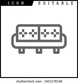 Chair icon isolated sign symbol vector illustration - vector 