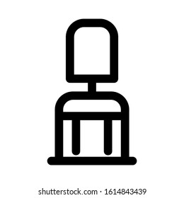 chair icon isolated sign symbol vector illustration - high quality black style vector icons
