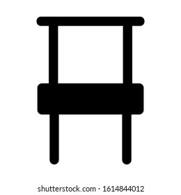 chair icon isolated sign symbol vector illustration - high quality black style vector icons
