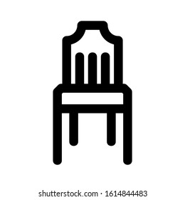 chair icon isolated sign symbol vector illustration - high quality black style vector icons
