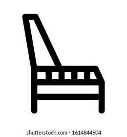 chair icon isolated sign symbol vector illustration - high quality black style vector icons
