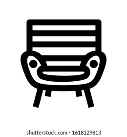 chair icon isolated sign symbol vector illustration - high quality black style vector icons
