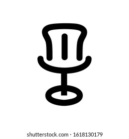 chair icon isolated sign symbol vector illustration - high quality black style vector icons
