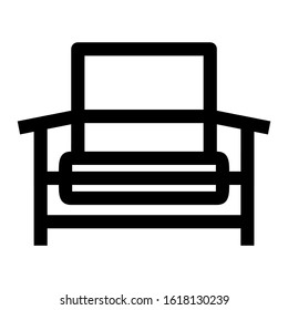 chair icon isolated sign symbol vector illustration - high quality black style vector icons
