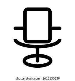 chair icon isolated sign symbol vector illustration - high quality black style vector icons
