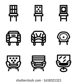 chair icon isolated sign symbol vector illustration - Collection of high quality black style vector icons
