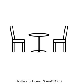 chair icon isolated sign symbol vector illustration - high quality black style vector icons, with white background.