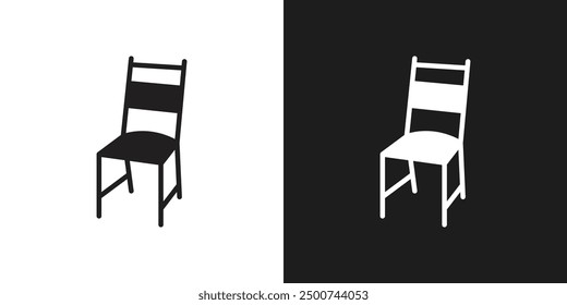 Stuhl Symbol Linie Kunstvektor