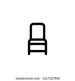 Chair icon. Line design template