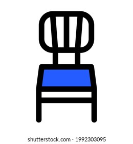 chair icon lineal style vector illustration