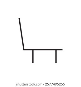 chair icon logo design elements