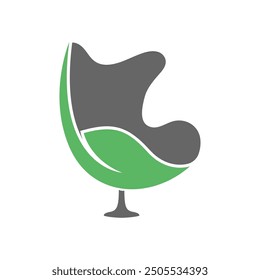 Chair icon logo design illustration