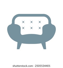 Chair icon logo design illustration