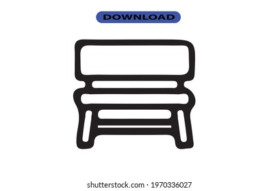 Chair icon or logo high resolution