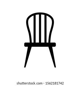 Chair icon, logo isolated on white background
