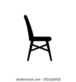 Chair icon, logo isolated on white background