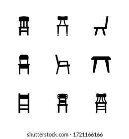 chair icon or logo isolated sign symbol vector illustration - Collection of high quality black style vector icons
