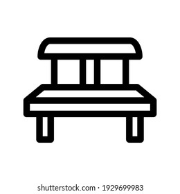 chair icon or logo isolated sign symbol vector illustration - high quality black style vector icons
