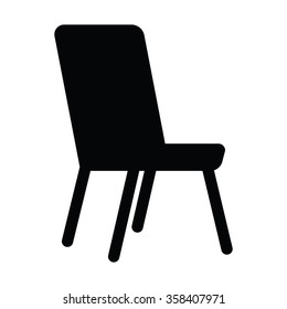 Chair icon on the white back ground. Vector