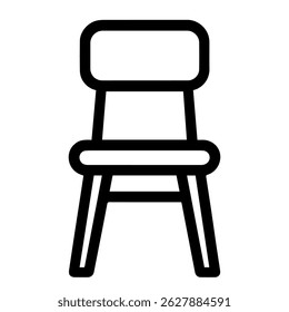 Icono de la silla en el Vector de fondo blanco
Icono de Vector Artículos para el hogar