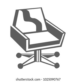 Chair icon. One of set web icons. Vector illustration isolated on white.