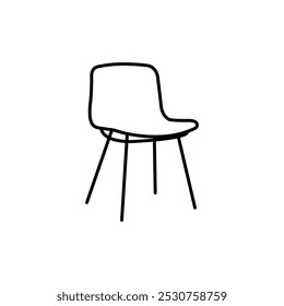 Chair icon. Chair outline vector.
