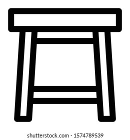 chair icon outline vector design