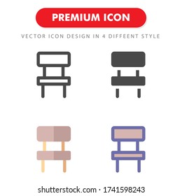chair icon pack isolated on white background. for your web site design, logo, app, UI. Vector graphics illustration and editable stroke. EPS 10.