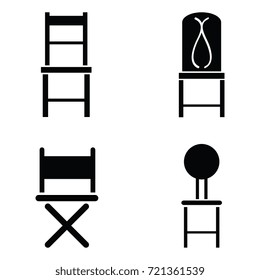 chair icon set
