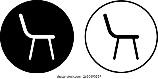 chair icon set. Interior Design. Home Decoration Related. Living room Symbol. Furniture collection
