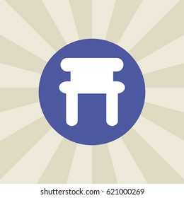 chair icon. sign design. background