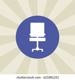 chair icon. sign design. background