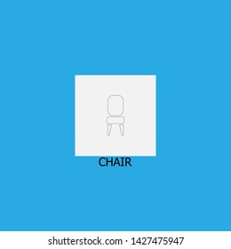 chair icon sign signifier vector