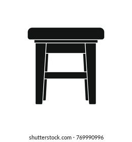 chair icon, silhouette illustration