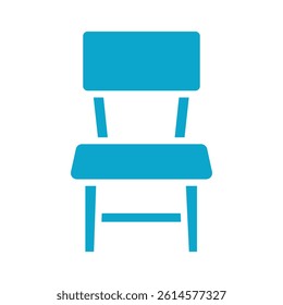 chair icon Simple thin line stroke vector