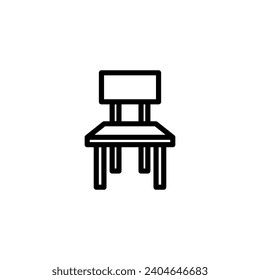 Icono de la silla simple vector ilustración perfecta