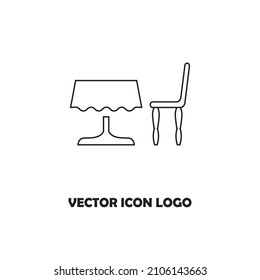 chair icon. symbol furniture. icon home interior