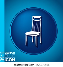 chair icon. symbol furniture. icon home interior