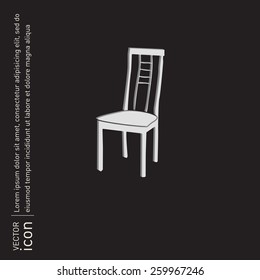 chair icon. symbol furniture. icon home interior