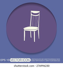 chair icon. symbol furniture. icon home interior