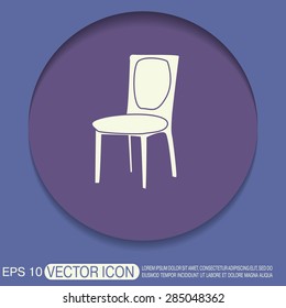 chair icon. symbol furniture. icon home interior