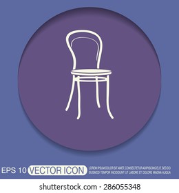 chair icon. symbol furniture. icon home interior