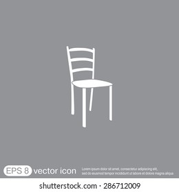 chair icon. symbol furniture. icon home interior